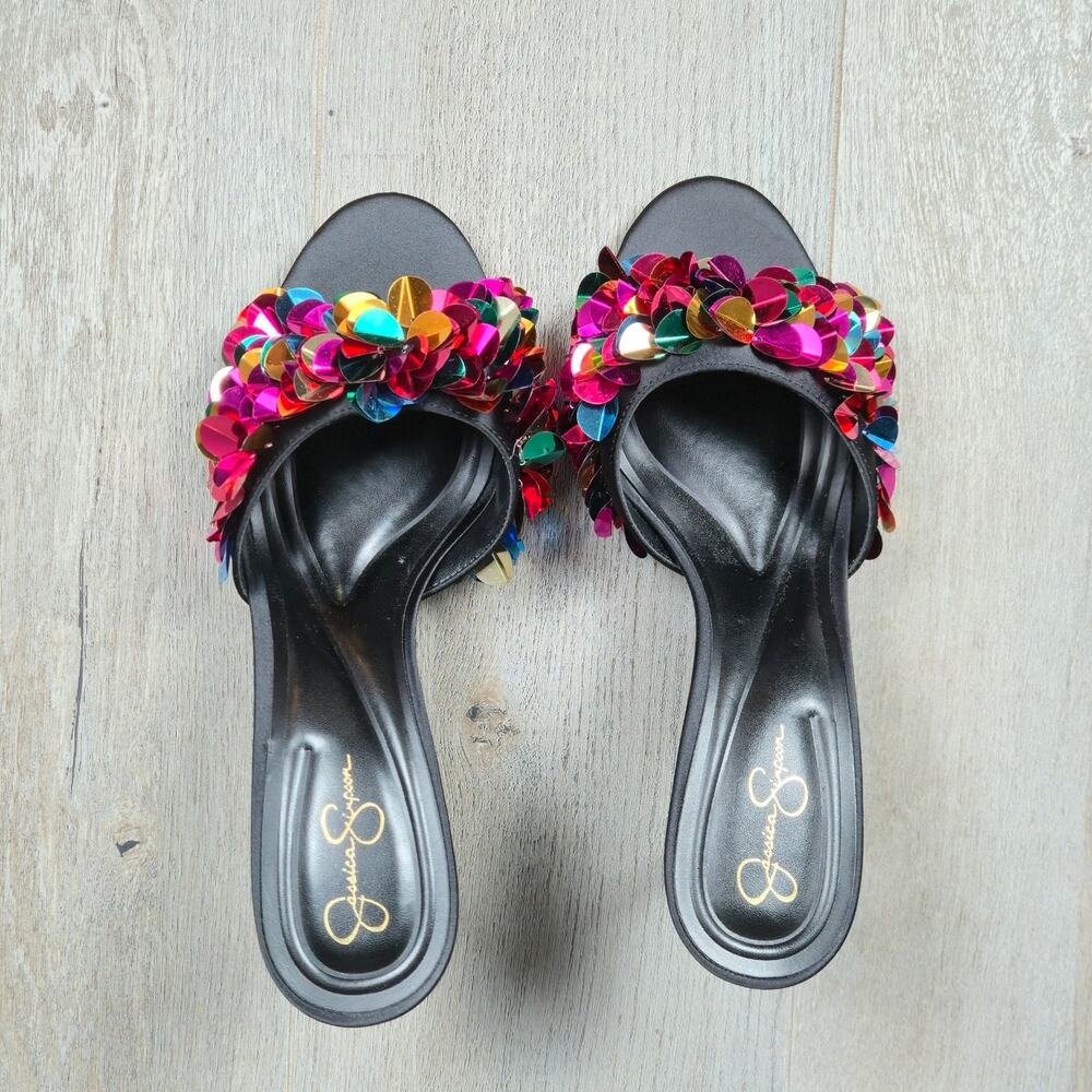 Jessica Simpson Palora Mule Heels Size (.5 NEW - Picture 7 of 13